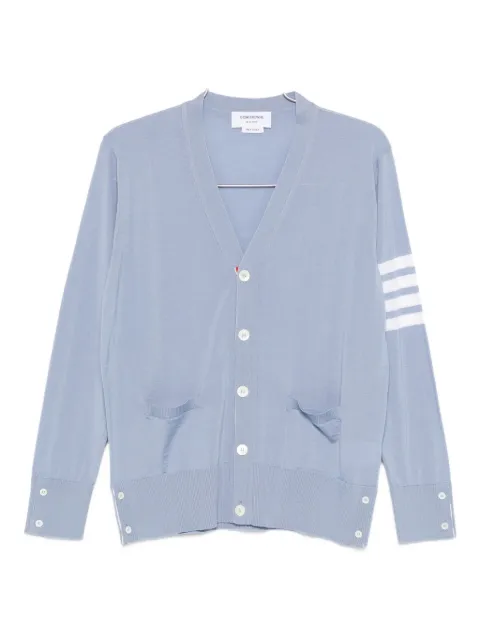 Thom Browne V-neck fine-knit cardigan