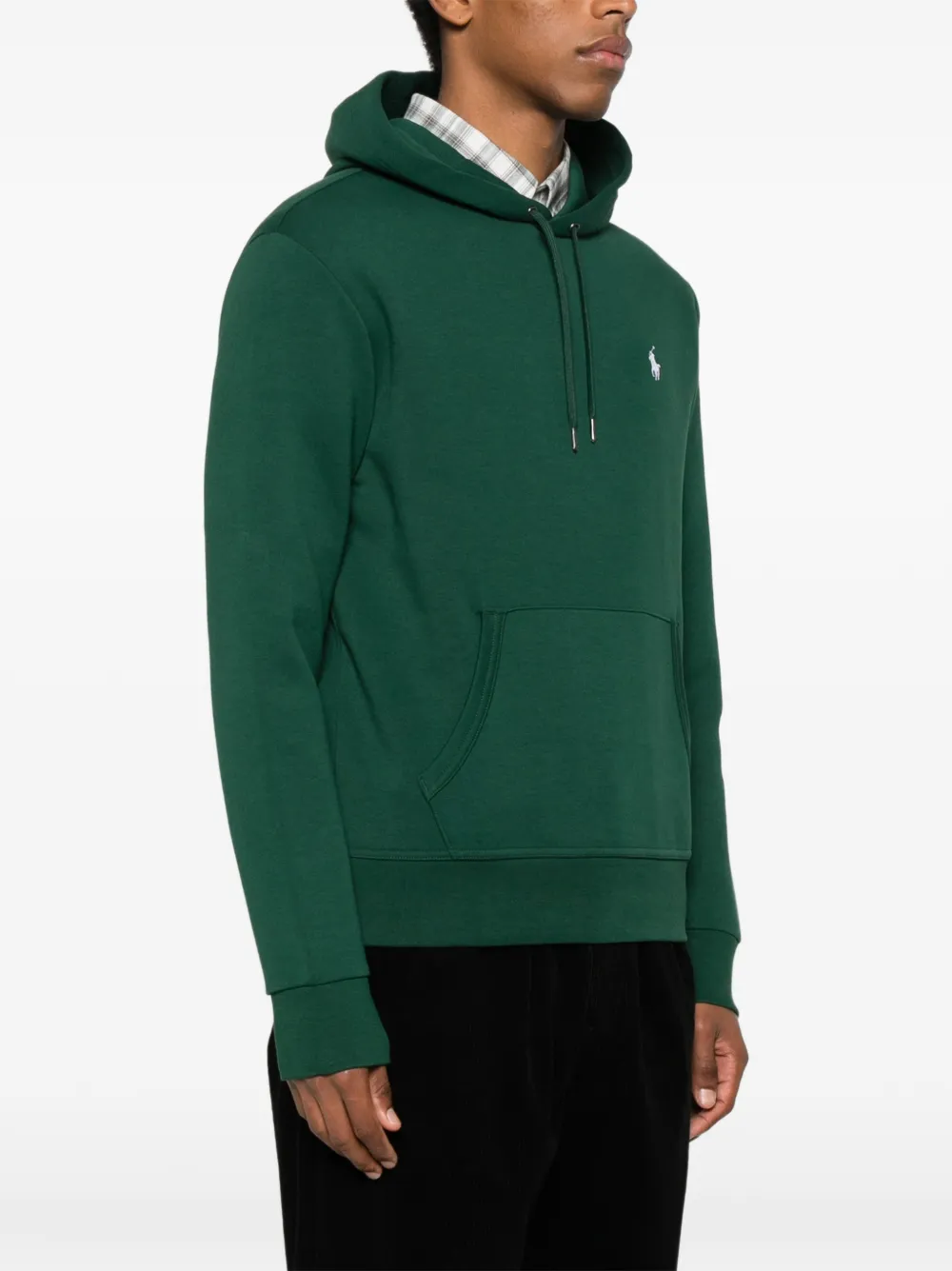 Polo Ralph Lauren Logo-embroidered Hoodie In Green