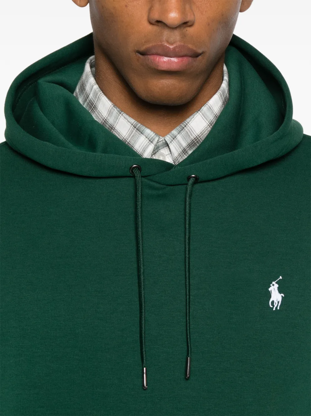 Polo Ralph Lauren Logo-embroidered Hoodie In Green