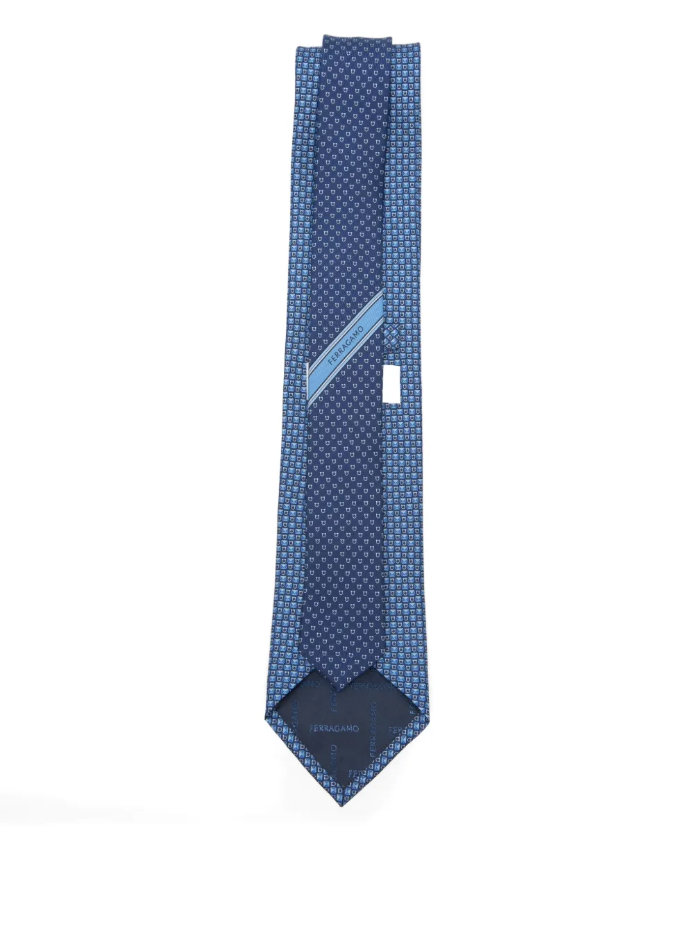 Ferragamo Gancini-patterned tie - Bruin