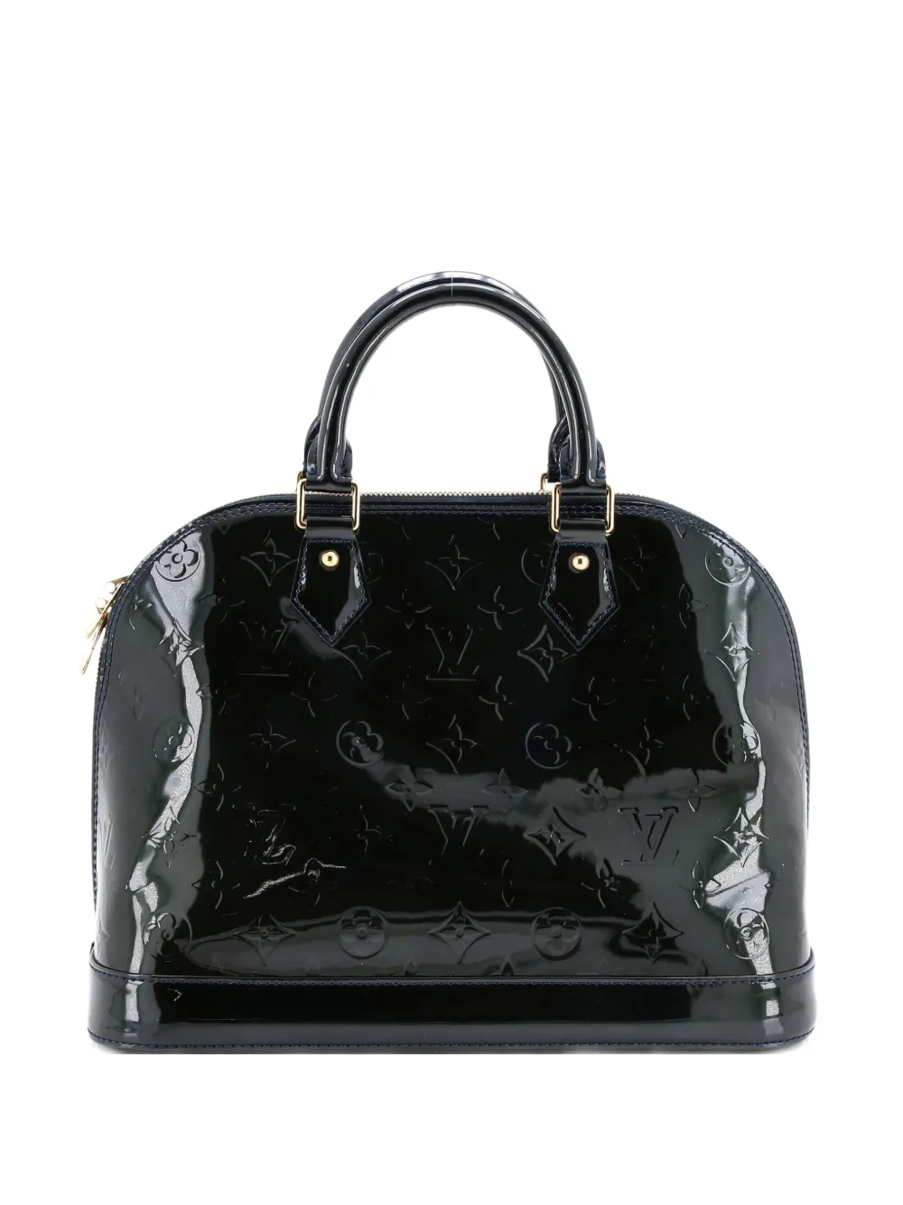Louis Vuitton Pre-Owned Alma Handbag Monogram Vernis PM satchel - ブラック Louis Vuitton Pre-Owned Alma Handbag Monogram Vernis PM satchel - ブラック