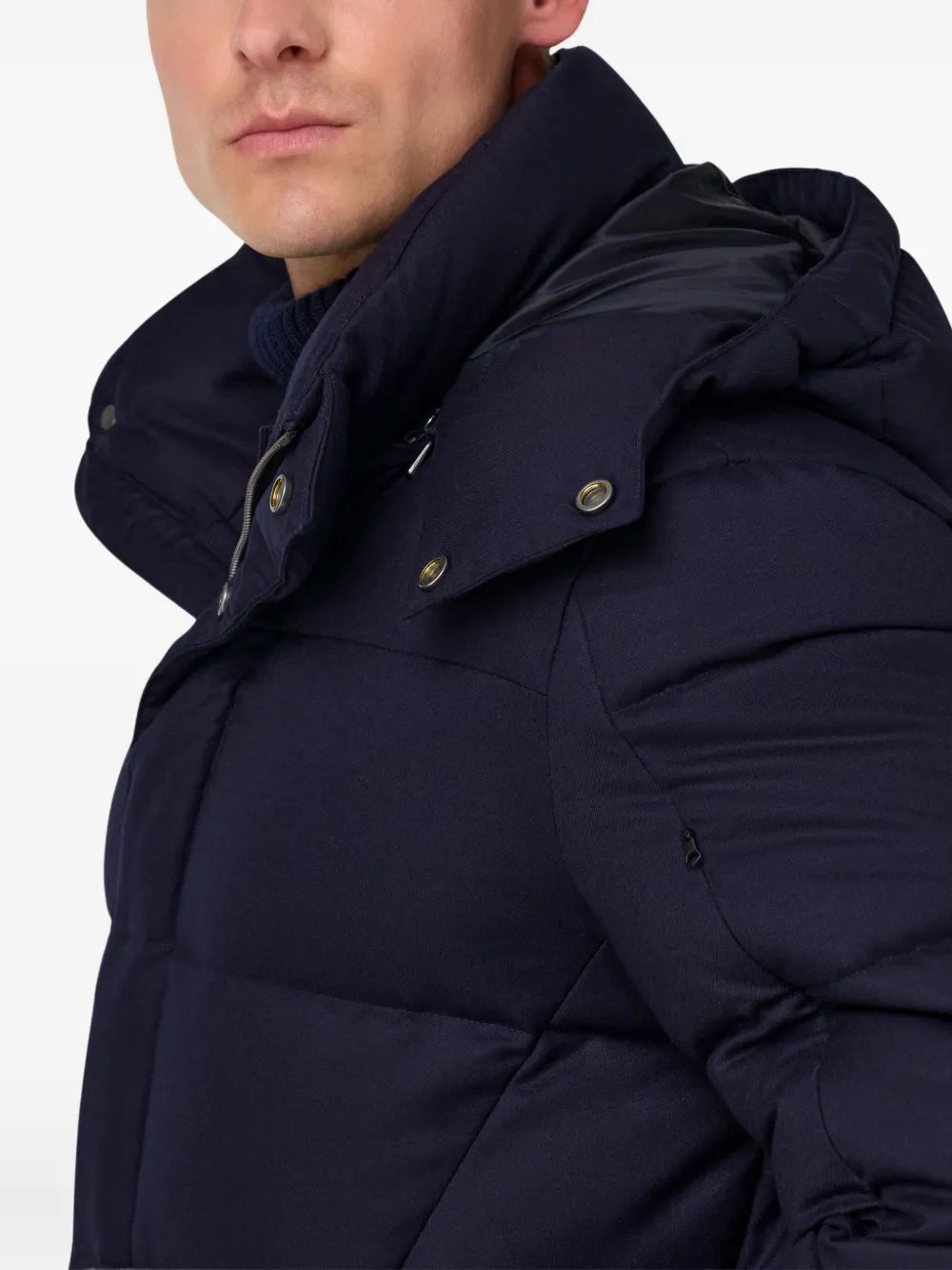 Boggi Milano Gewatteerde jas Blauw