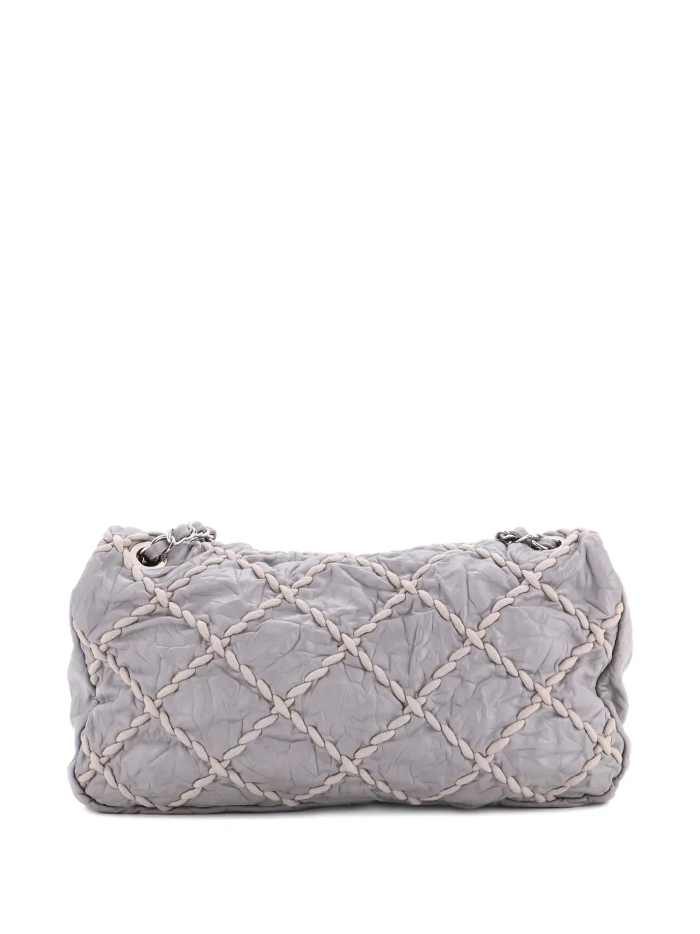 Pre-owned Chanel Ultra Stitch Flap Bag Quilted Calfskin Jumbo Shoulder Bag