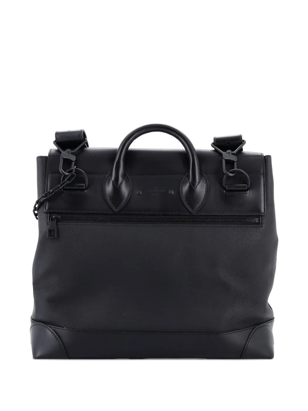 Pre-owned Louis Vuitton Steamer Bag Rainbow Taiga Leather Pm Satchel