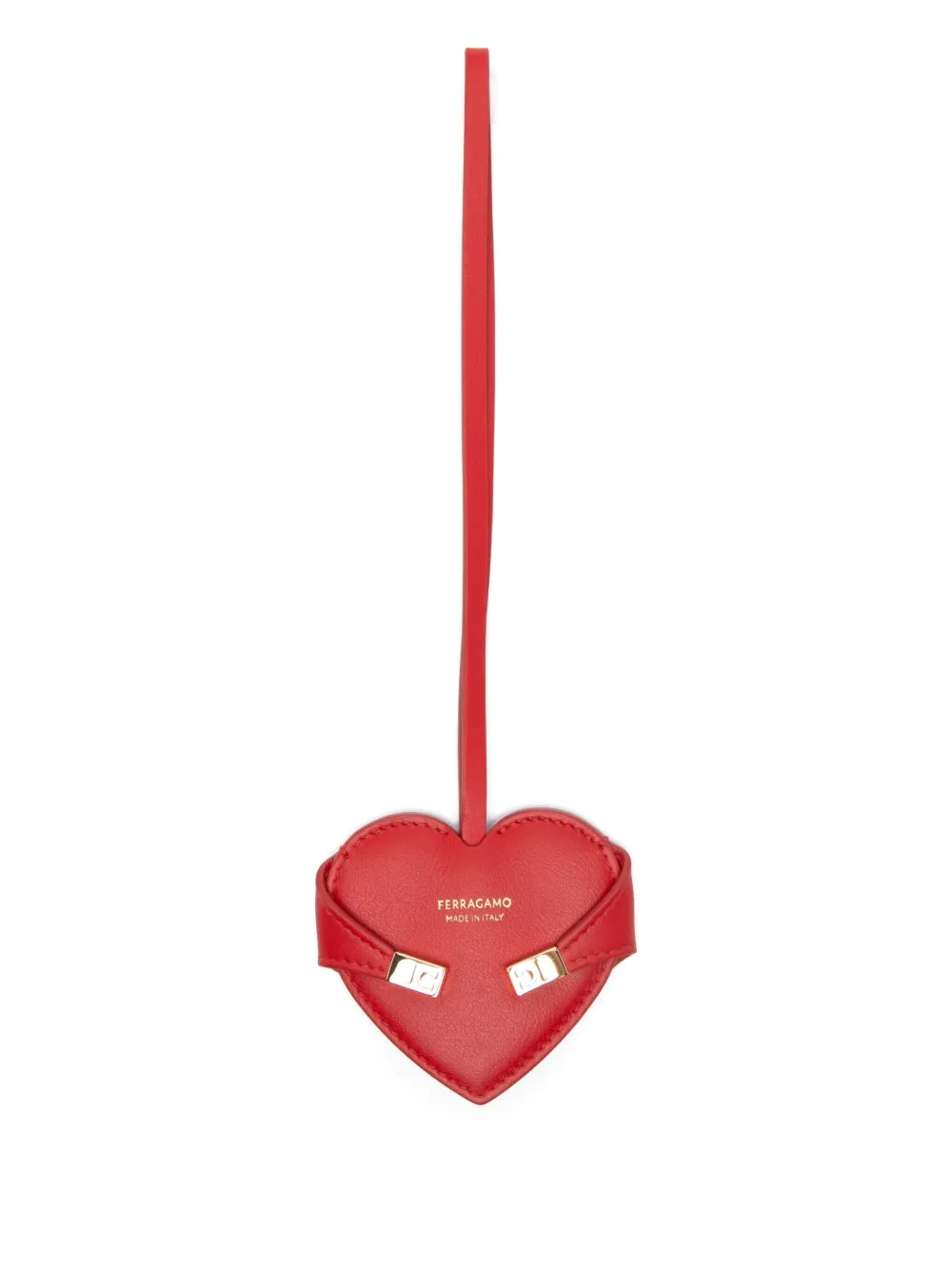 Ferragamo heart bag charm - Rosso