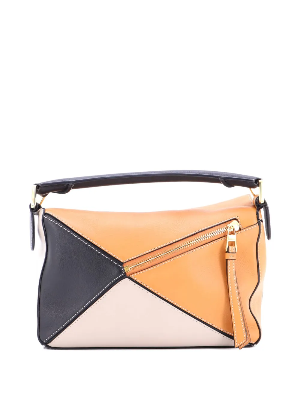 Pre-owned Loewe Puzzle Bag Leather Small Satchel