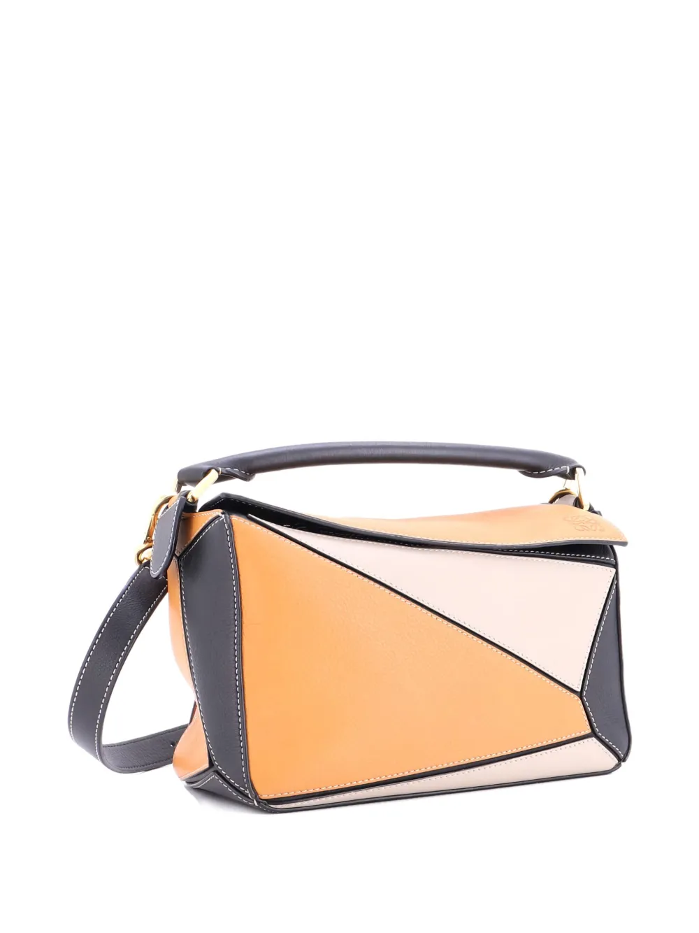 Pre-owned Loewe Puzzle Bag Leather Small Satchel