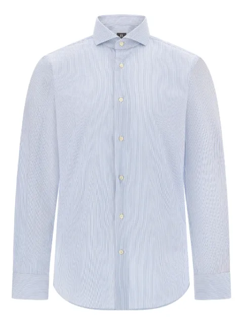 Boggi Milano naples-collar striped-pattern shirt
