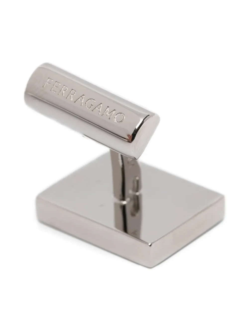 Ferragamo Patterned Square Cufflinks - Zilver