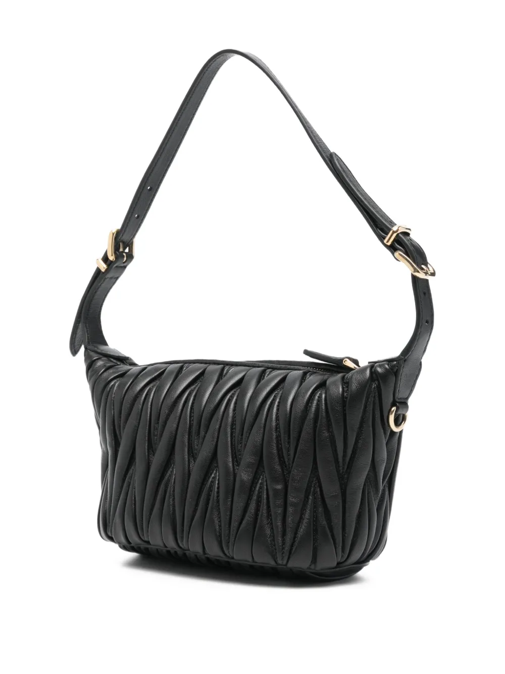 Miu Matelassé shopper Zwart