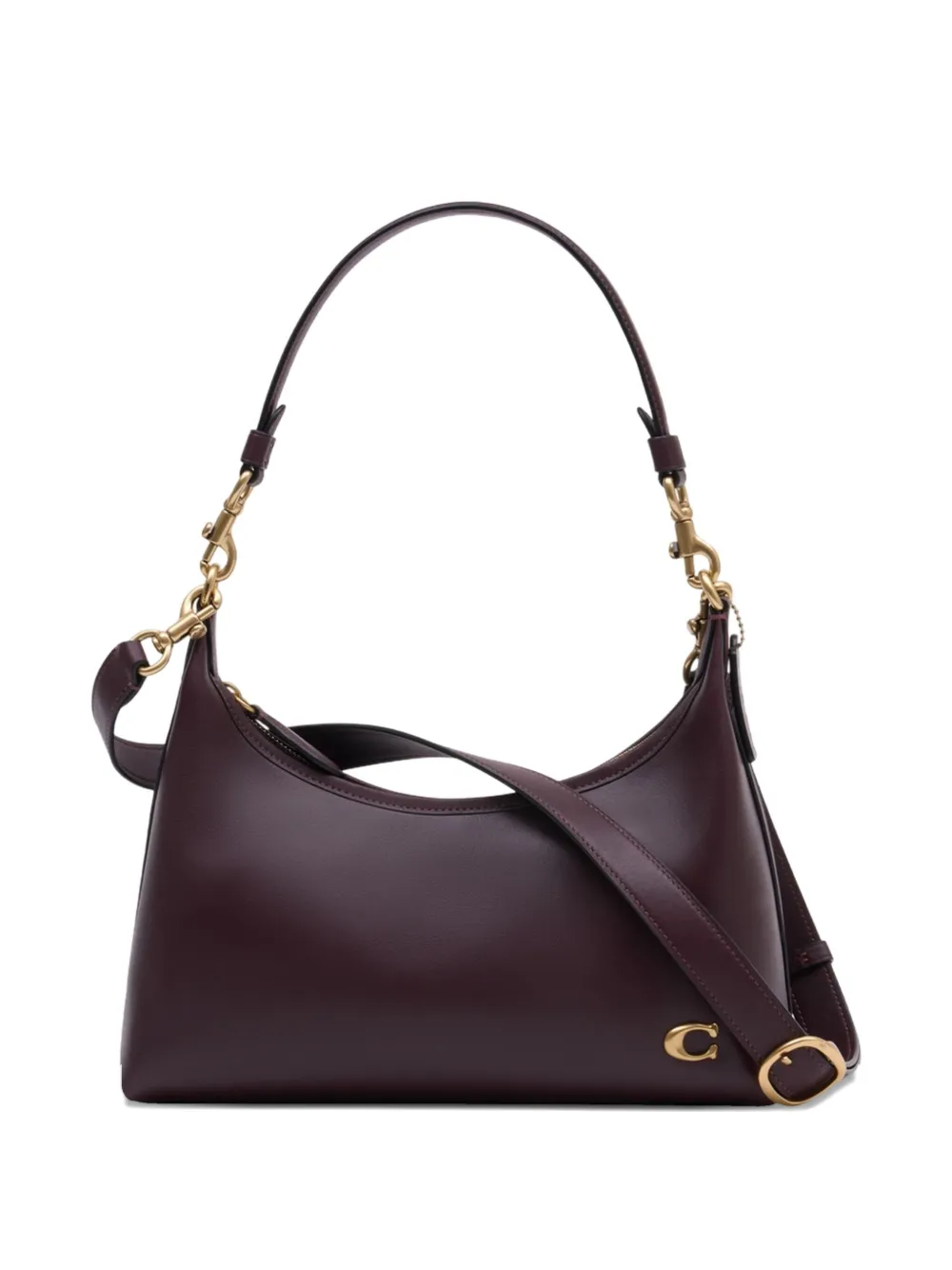 Coach Juliet Leather Shoulder Bag In Purple