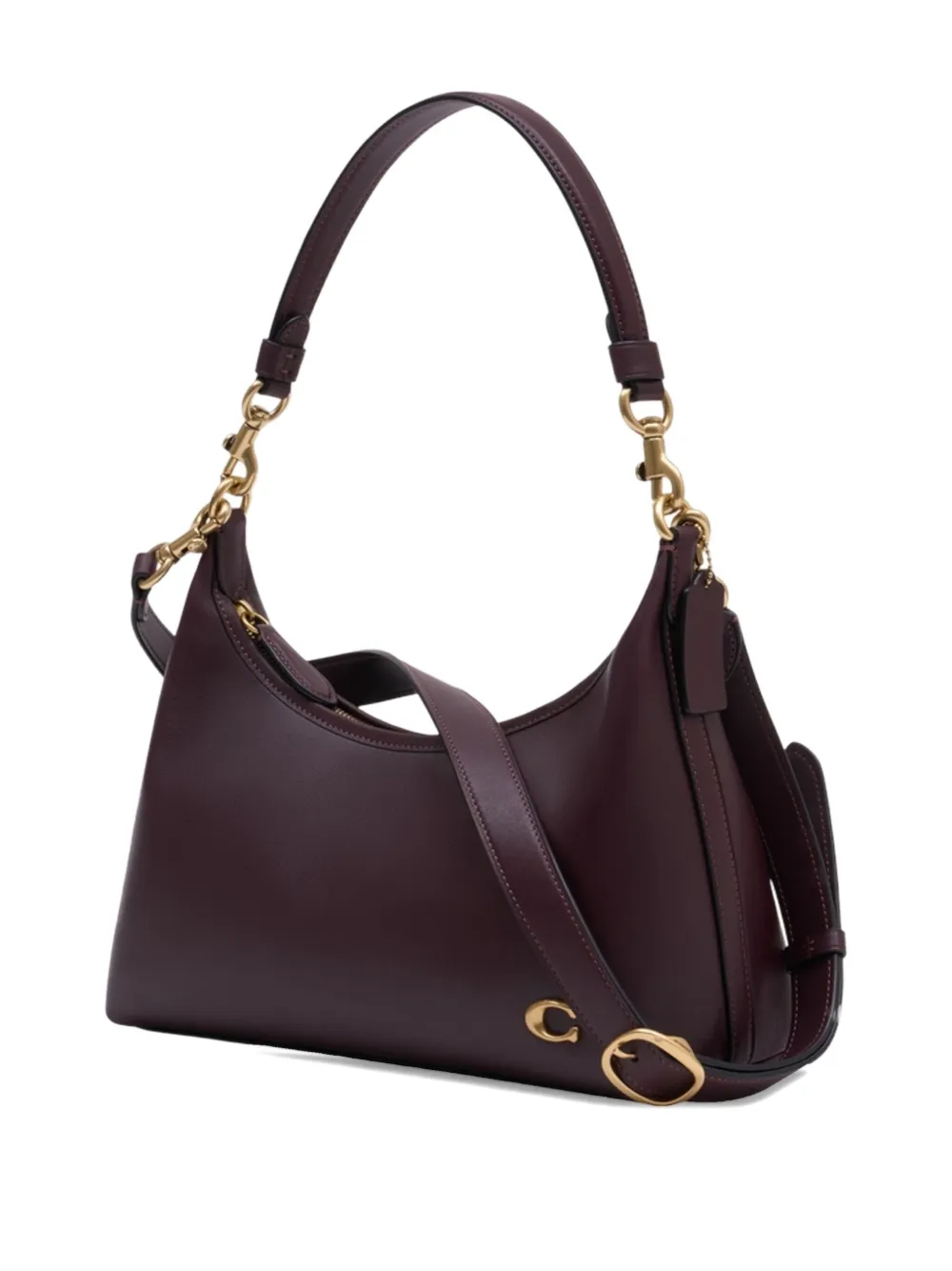 Coach Juliet Leather Shoulder Bag In Purple