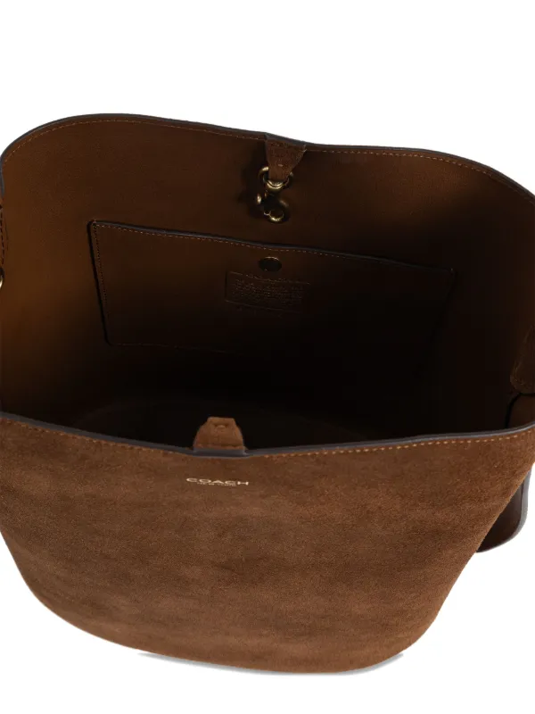 Coach レザー ストラップ ハンドバッグ | ブラウン | FARFETCH JP