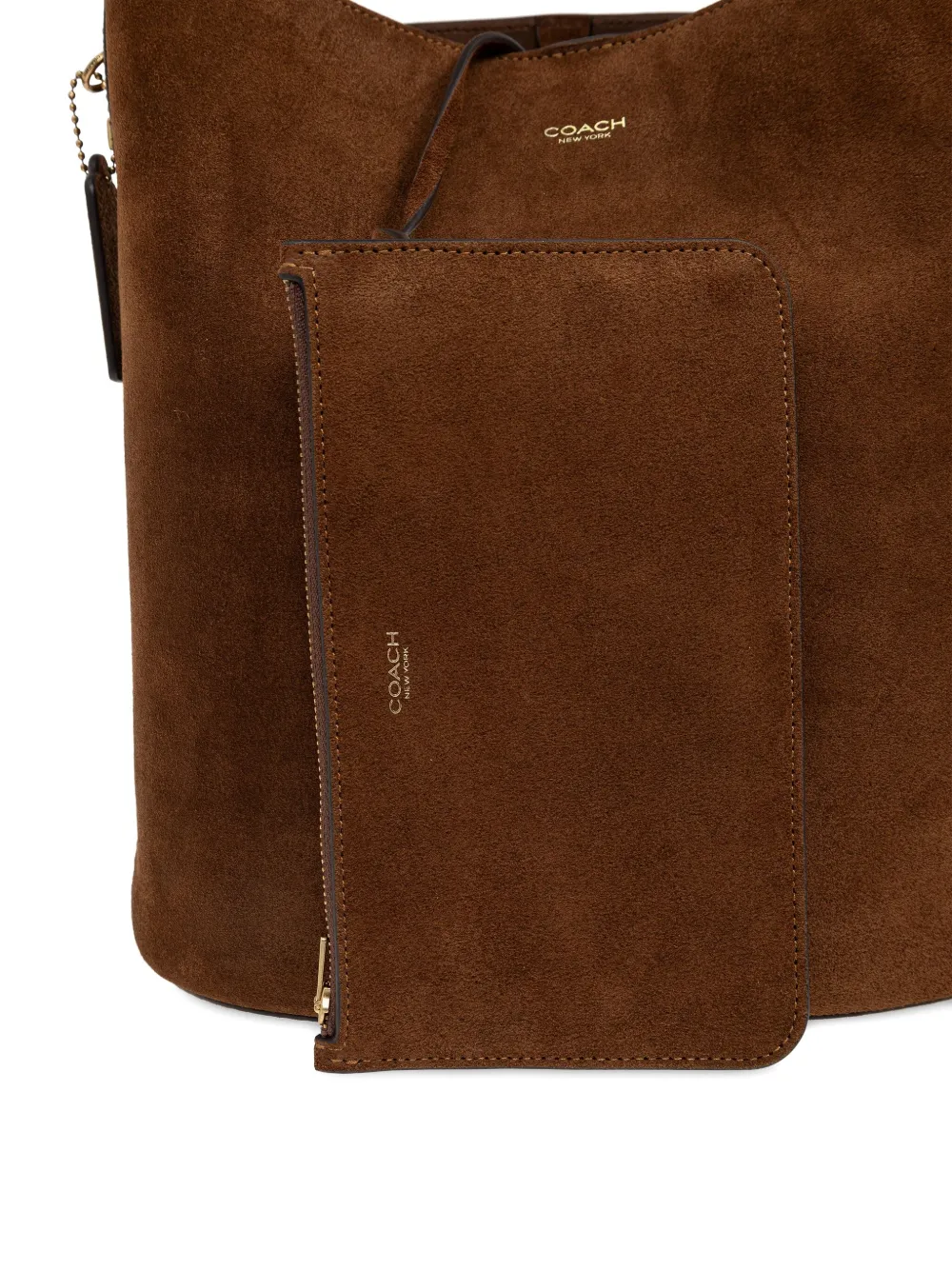 Coach Shopper met leren bandje Bruin