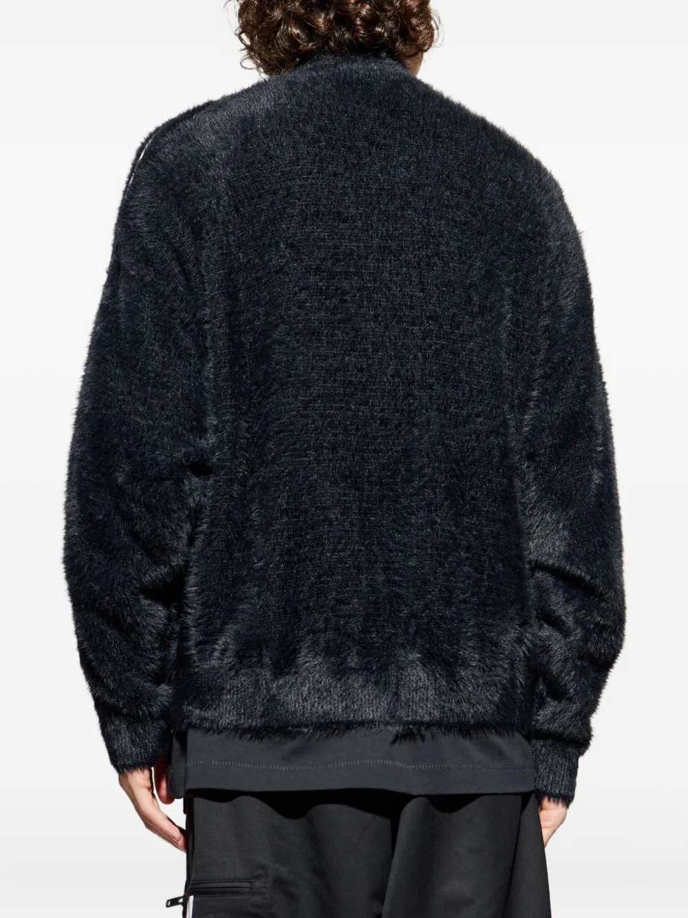 adidas Vest met 3 strepen en rits Zwart