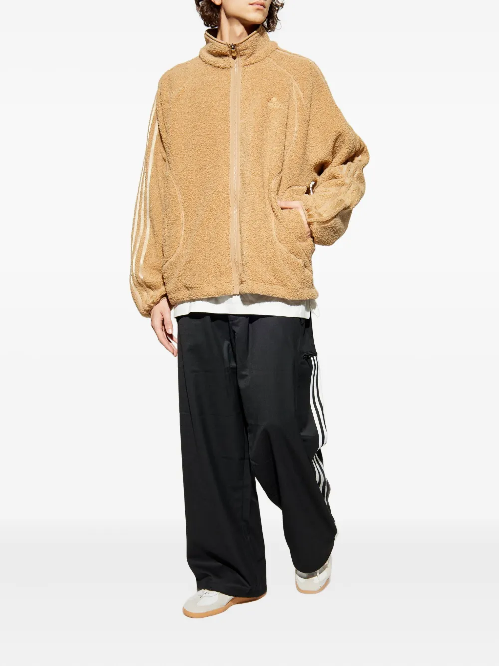 adidas sweat Borg Fleece Teamgeist à fermeture zippée | Sweats | Image 2