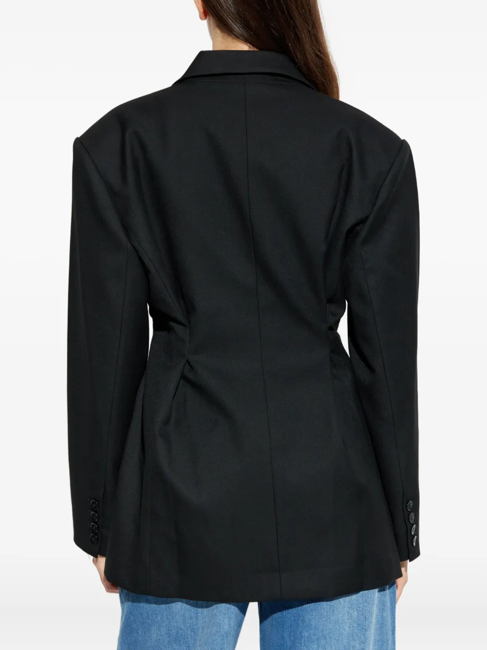 Gestuz Buttoned Blazer In Black