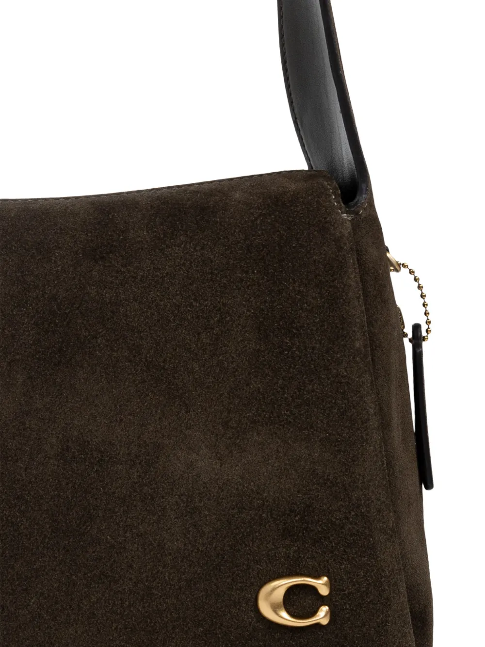 Coach Lola Logo-plaque Shoulder Bag In Brown