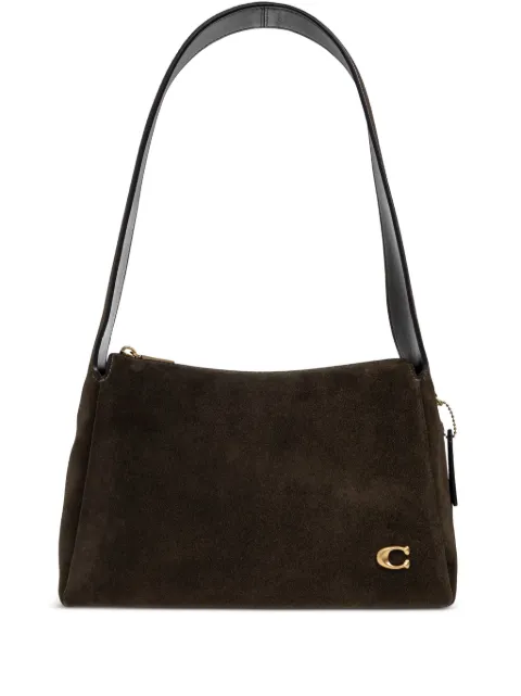 Coach tote con logo y cierre