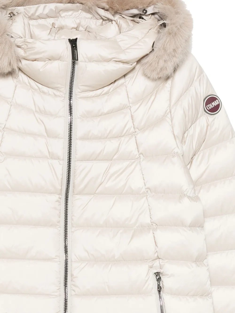 Colmar Zip-fastening Hooded Coat In Neutral