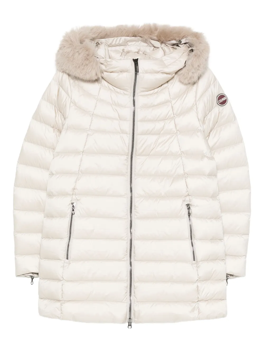 Colmar Zip-fastening Hooded Coat In Neutral