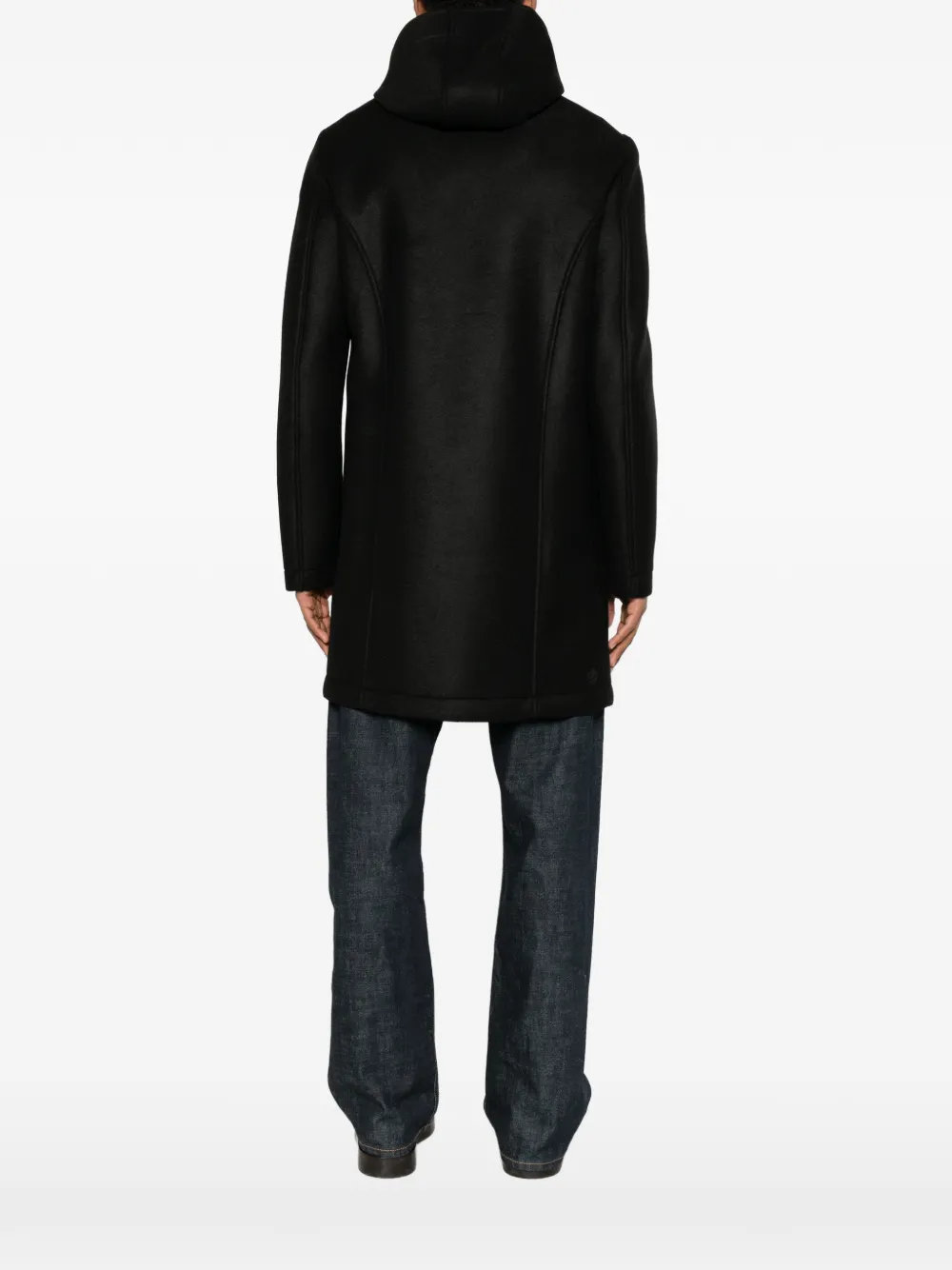 Colmar Hooded Coat In Black