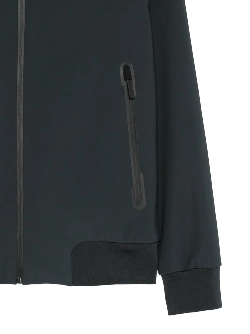 Hooded-Neck Zip-Fastening Jacket