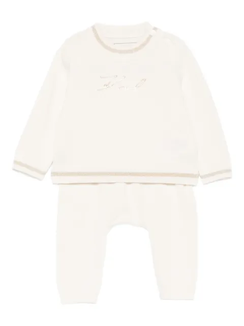 Karl Lagerfeld Kids logo-detail tracksuit