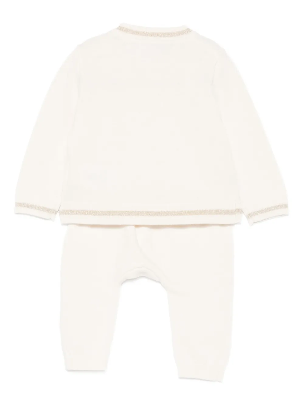 Karl Lagerfeld Kids Trainingspak met logodetail Beige
