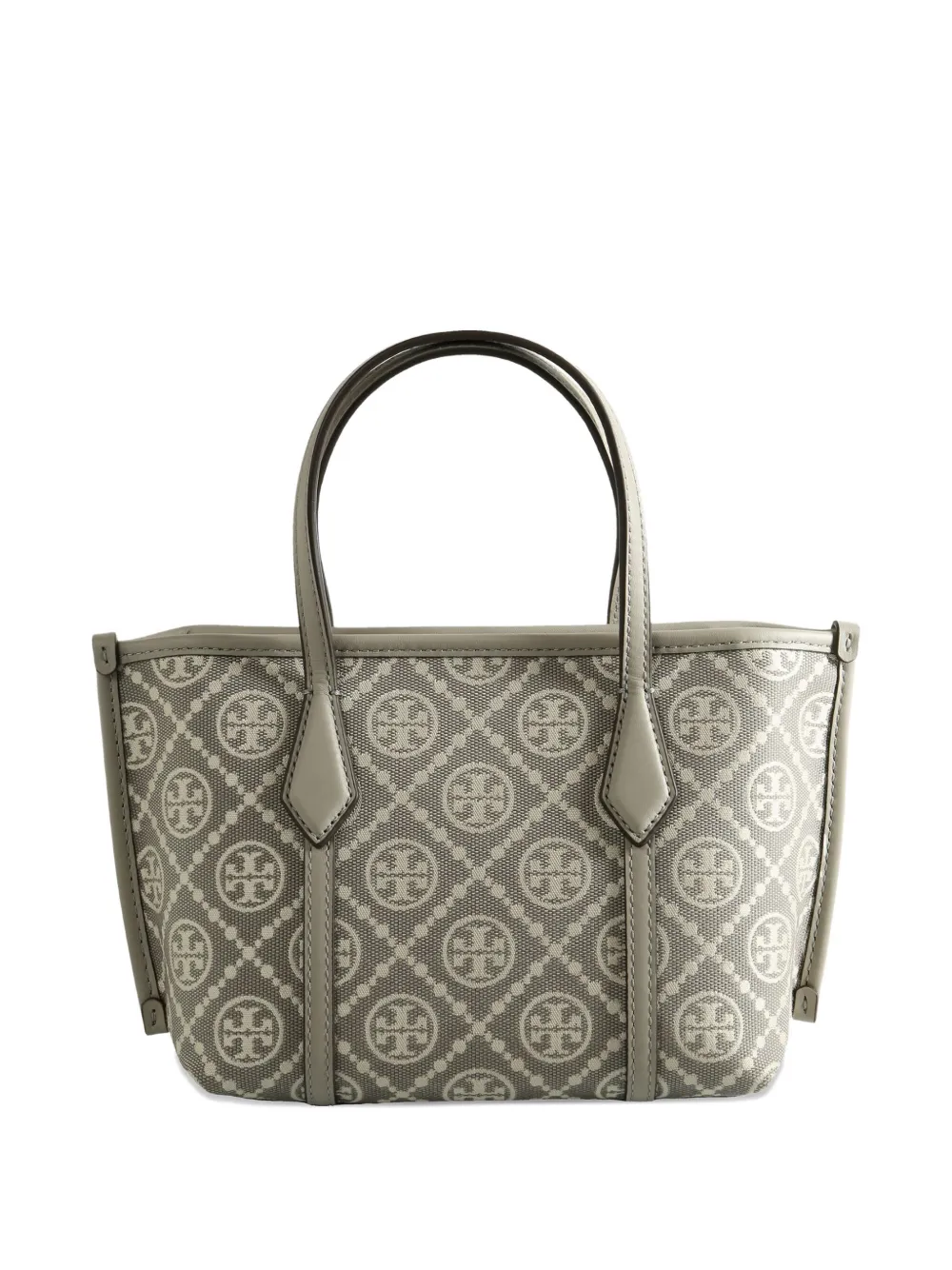 Tory Burch patterned handle tote bag - Grijs