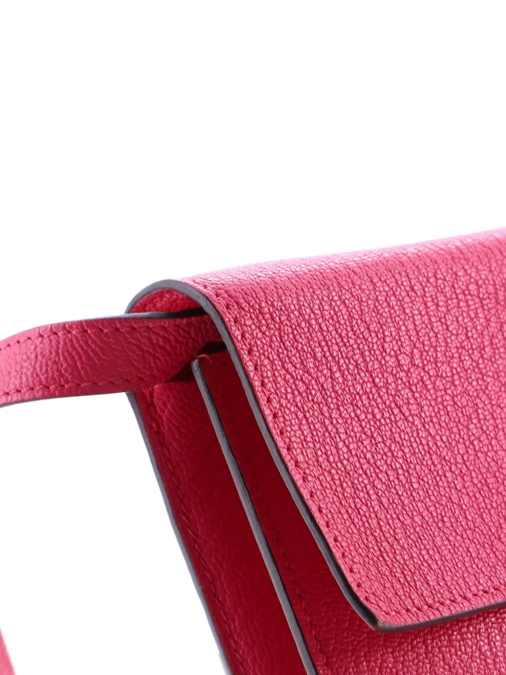 Pre-owned Hermes Clic Wallet On Strap Chevre Mysore 16 Shoulder Bag