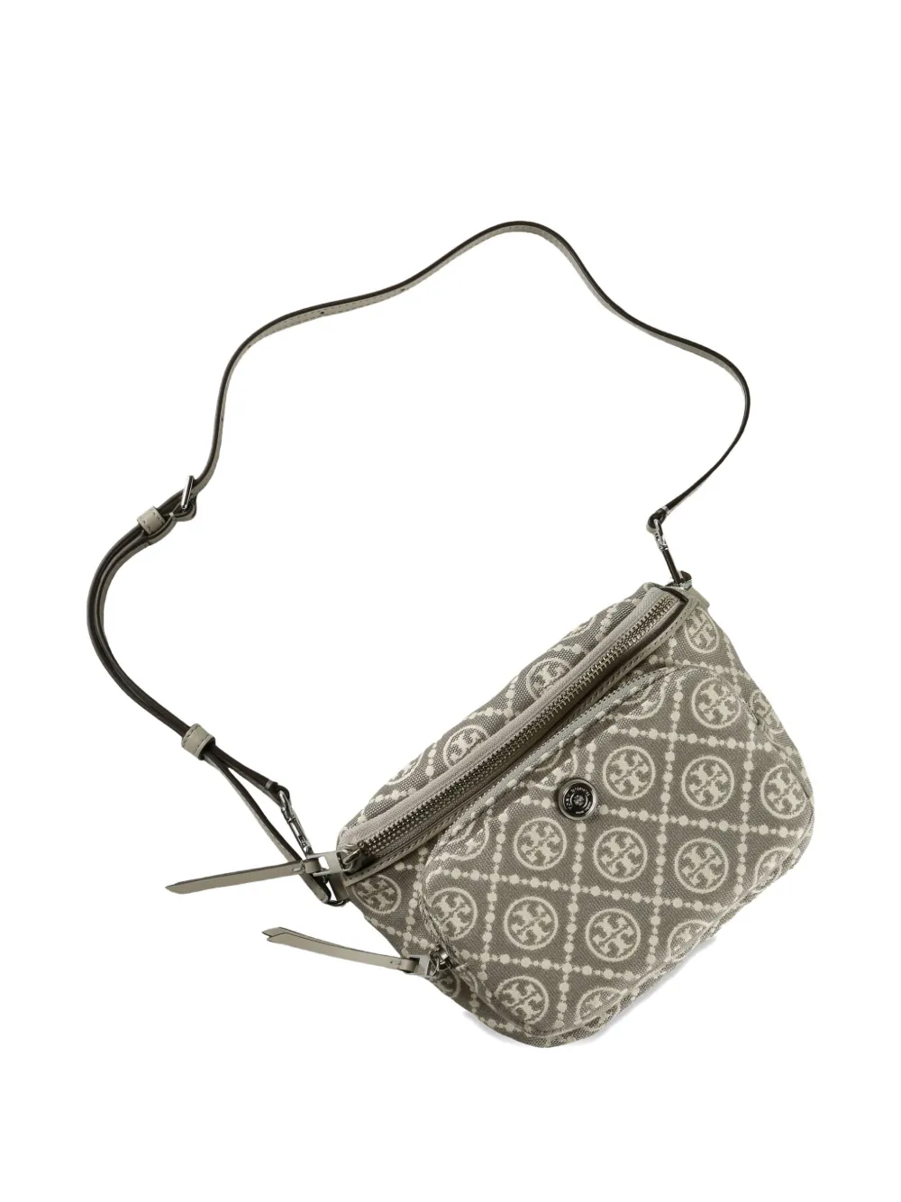 Tory Burch logo pattern belt bag - Grijs