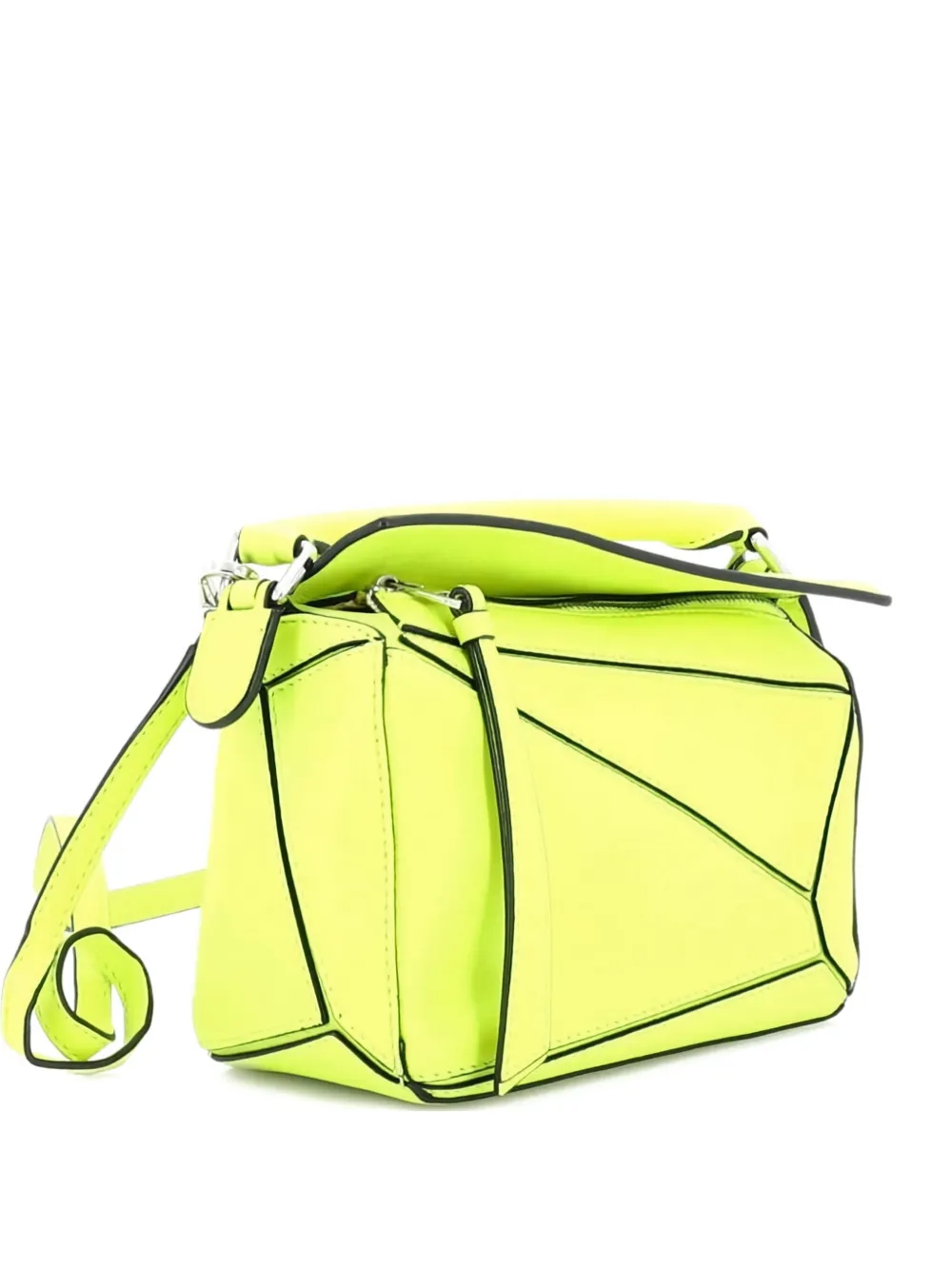 Loewe Pre-Owned Puzzle Bag Leather Mini crossbody bag - イエロー