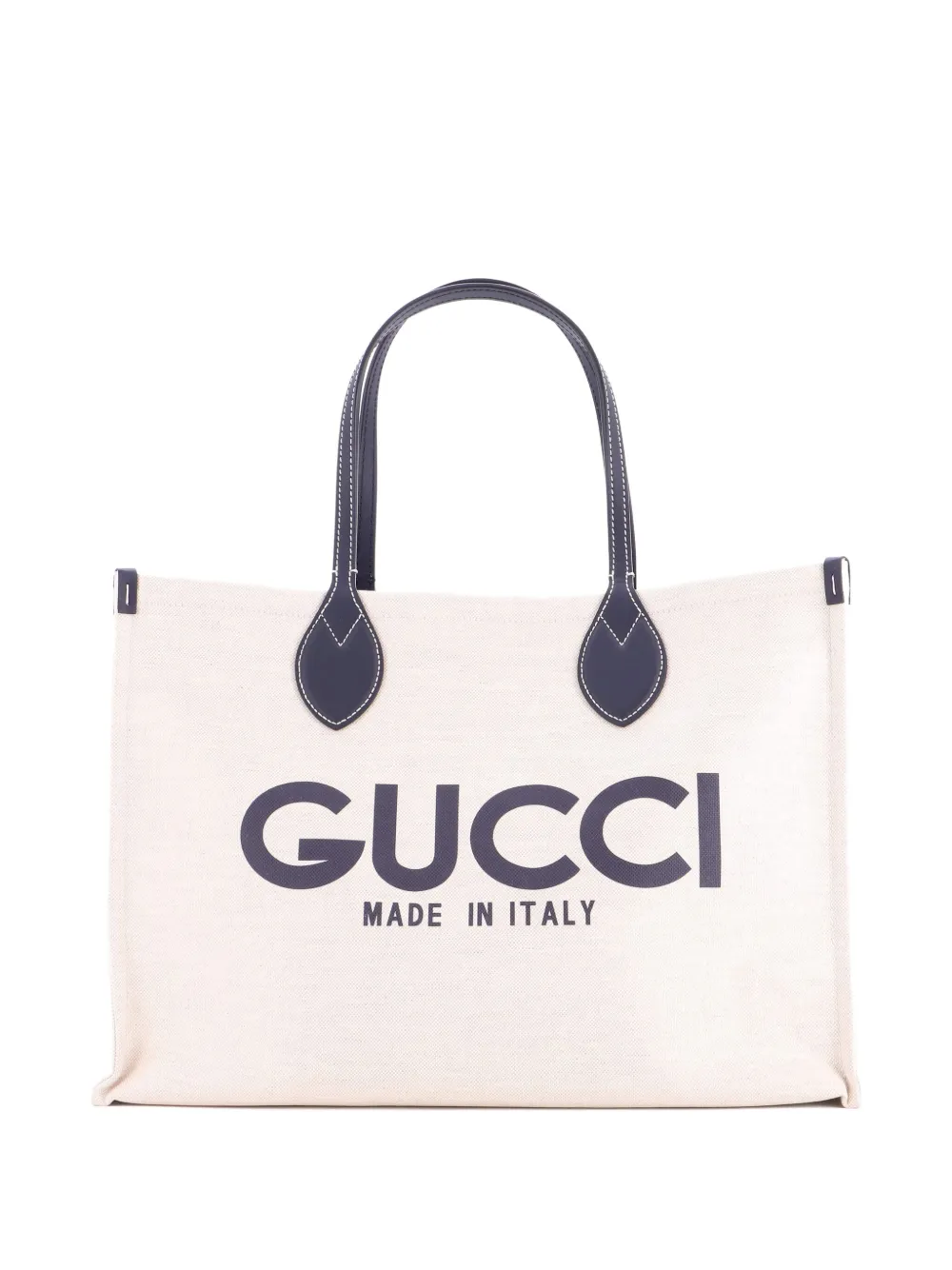 Gucci Pre-Owned Logo Shopper Printed Canvas Medium tote bag - ニュートラル Gucci Pre-Owned Logo Shopper Printed Canvas Medium tote bag - ニュートラル