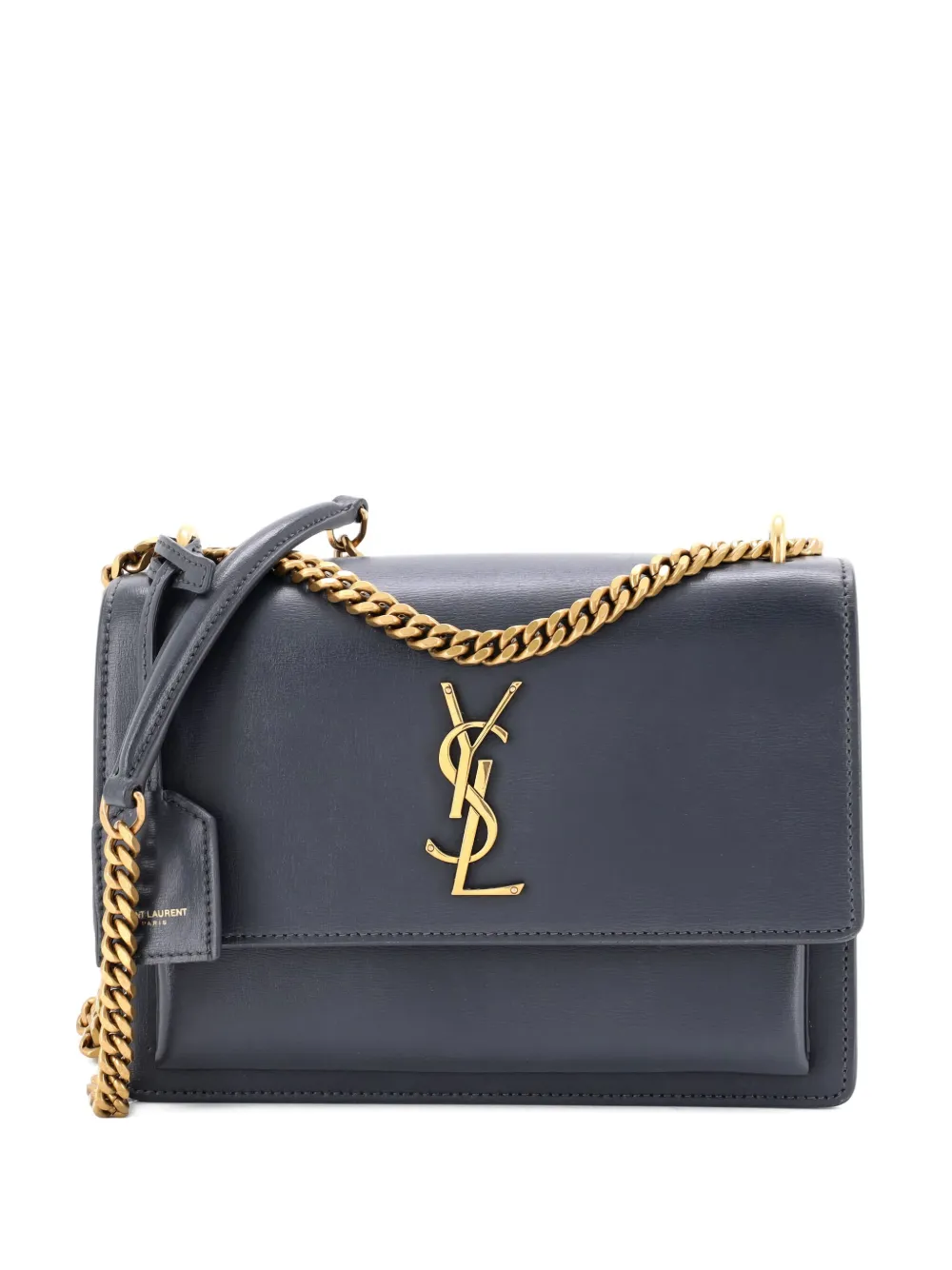 Saint Laurent Pre-Owned Sunset Leather Medium crossbody bag - ブラック