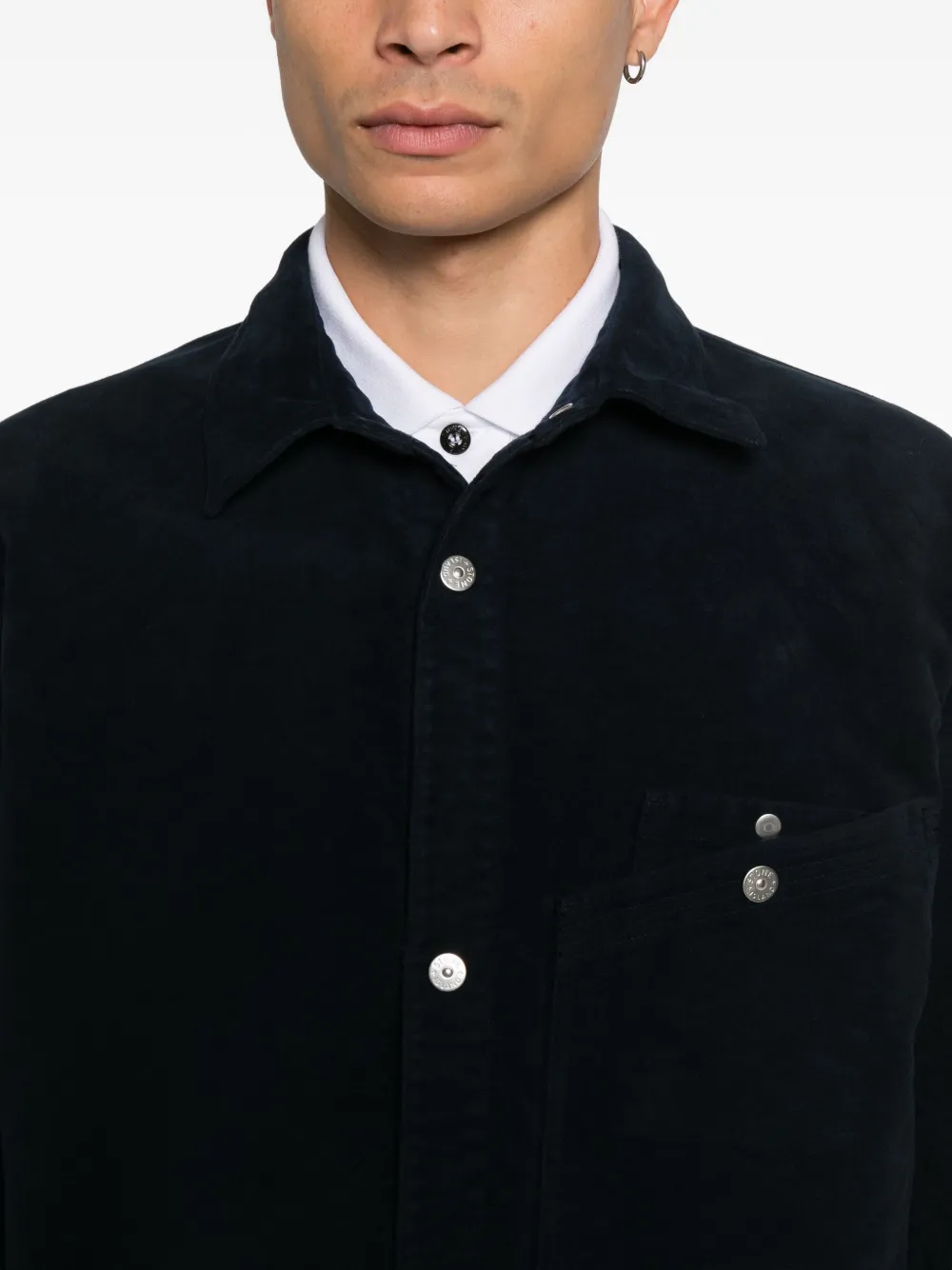 Stone Island Overhemd met zak Blauw