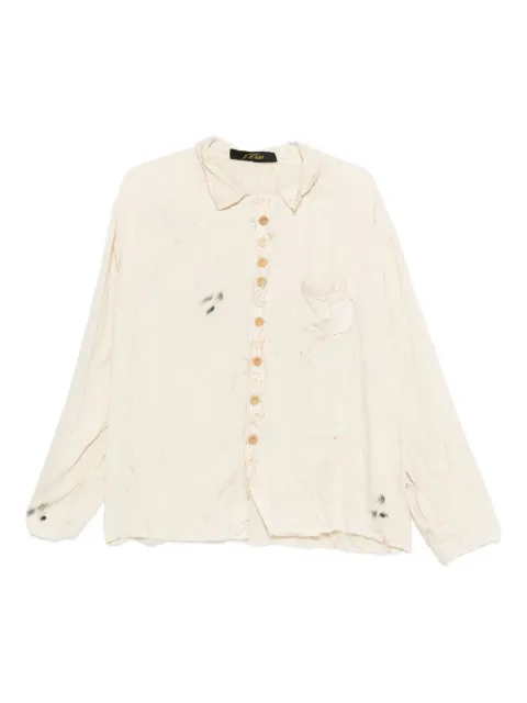 ARCHIVIO  J.M. Ribot wrinkle-effect shirt