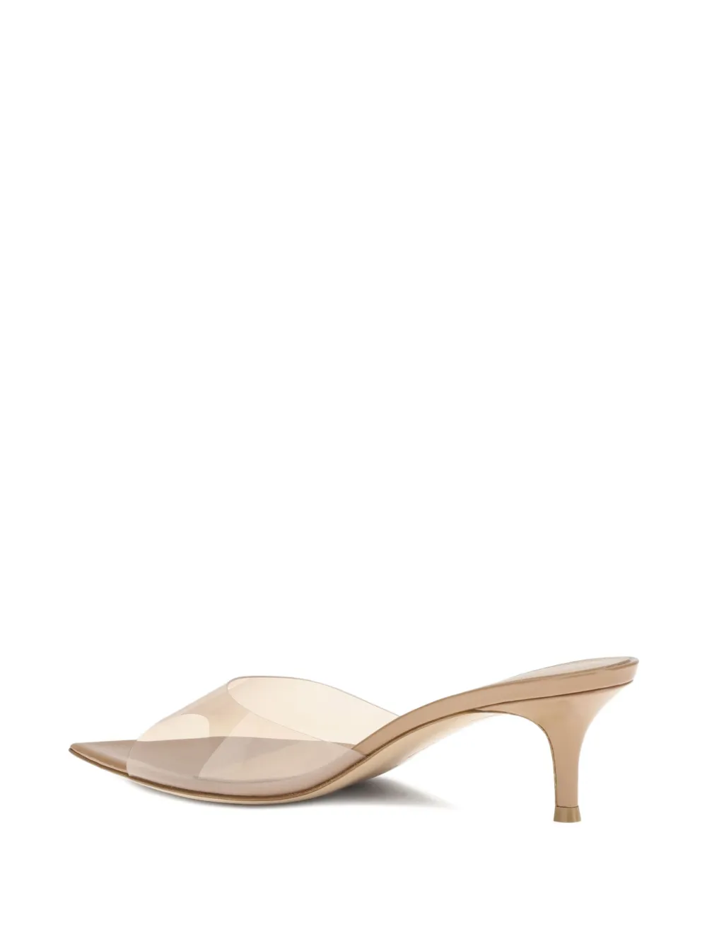 Gianvito Rossi 55 mm Elle sandalen met puntige neus en hak Beige