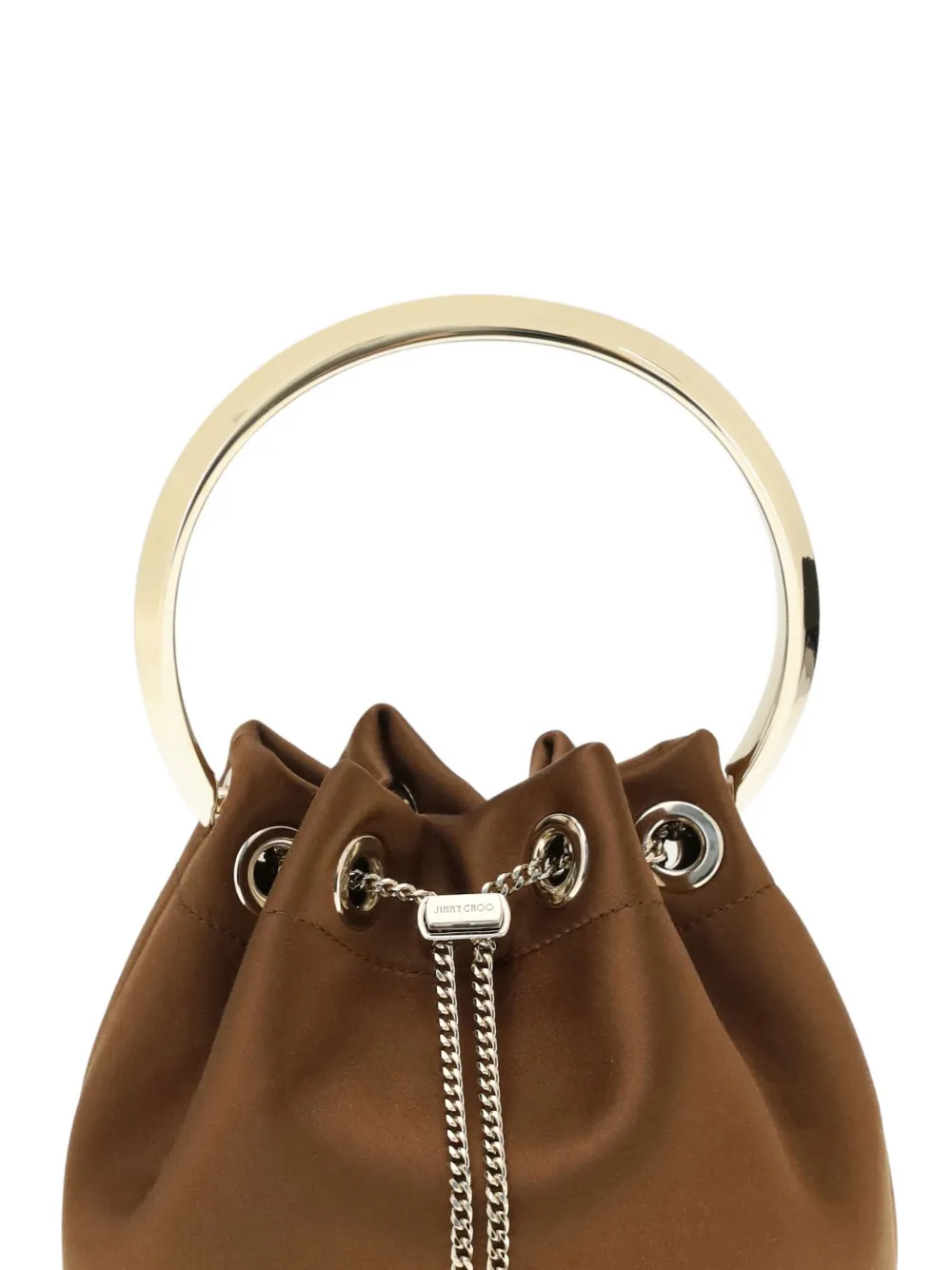 Jimmy Choo Bon bucket-tas met handvat met ring Bruin