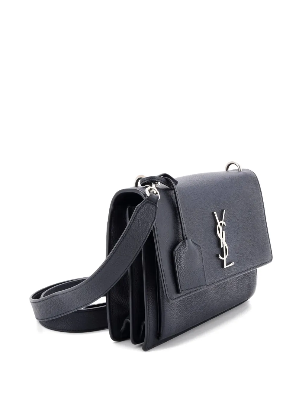 Pre-owned Saint Laurent Sunset Satchel Leather Medium Crossbody Bag