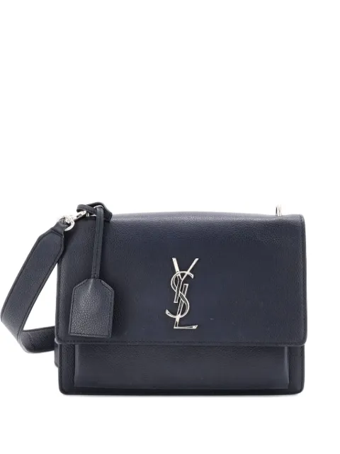 Saint Laurent Pre-Owned Sunset Satchel Leather Medium crossbody bag