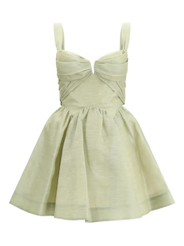 self portrait 3d floral mini dress Cream Boucle Flower Motif Mini Dress – self-portrait-US