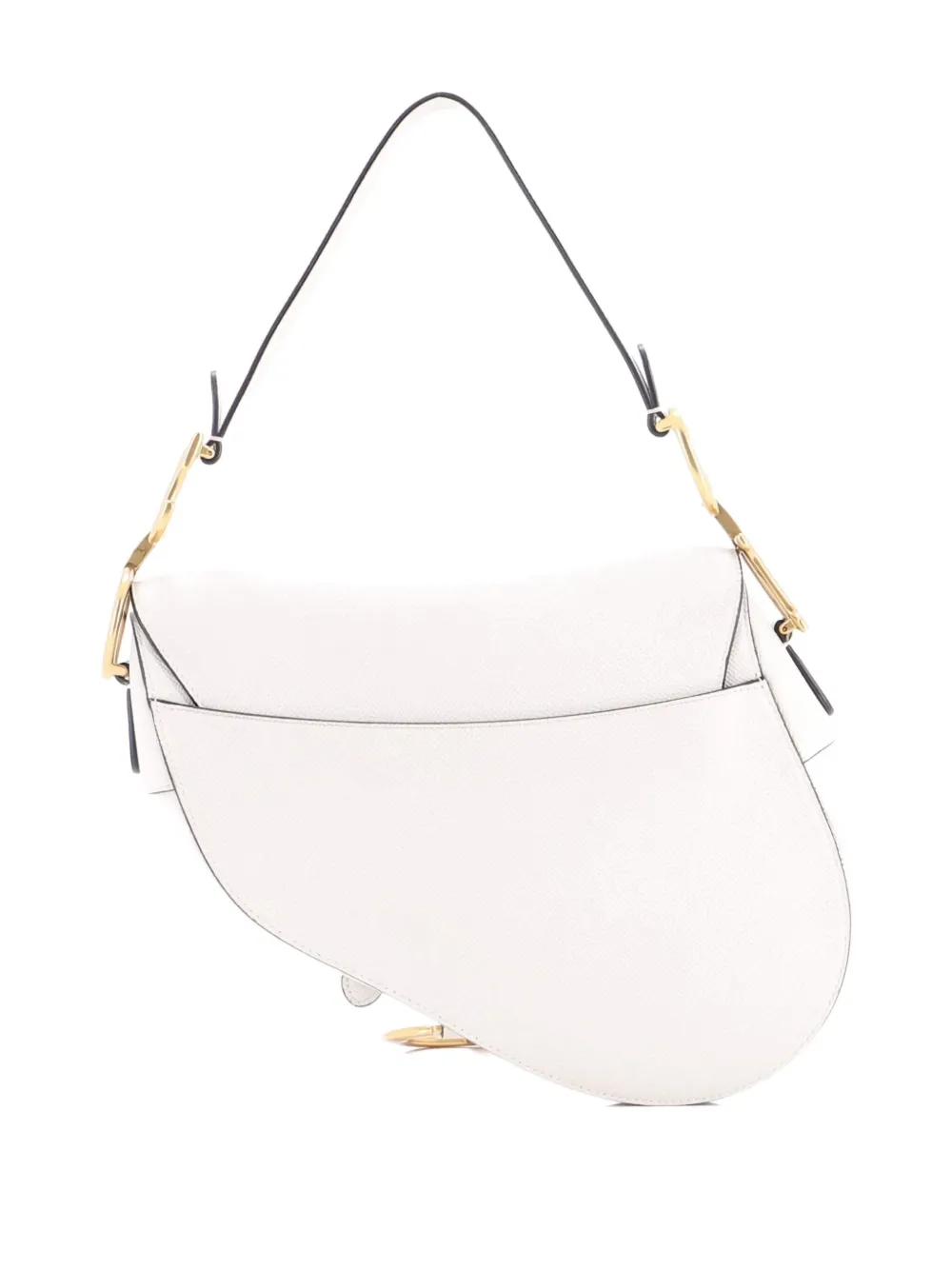 Saddle Handbag Leather Medium Shoulder Bag