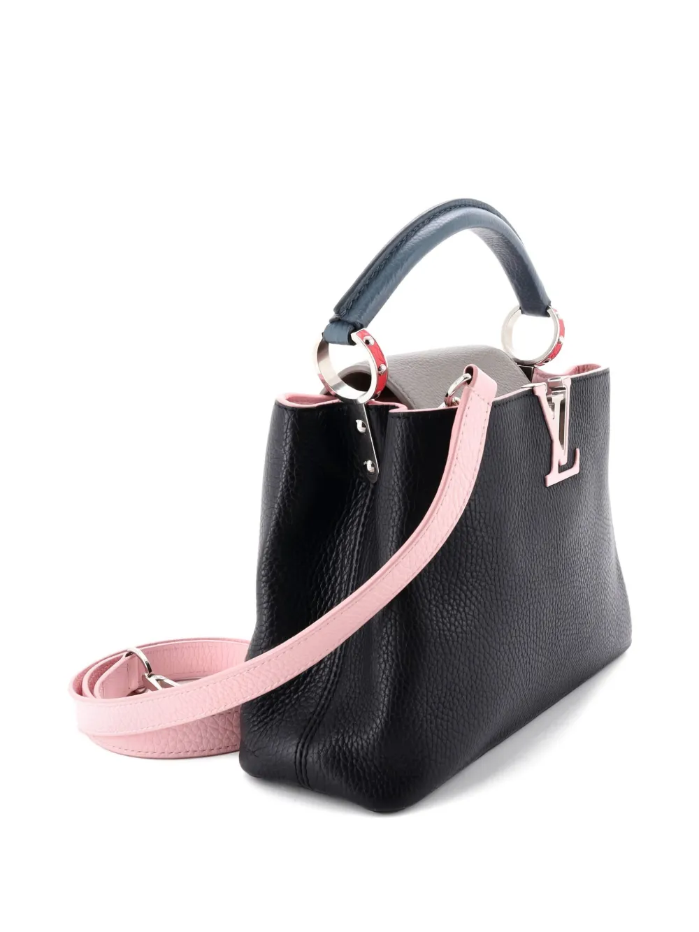Pre-owned Louis Vuitton Capucines Bag Leather Bb Satchel