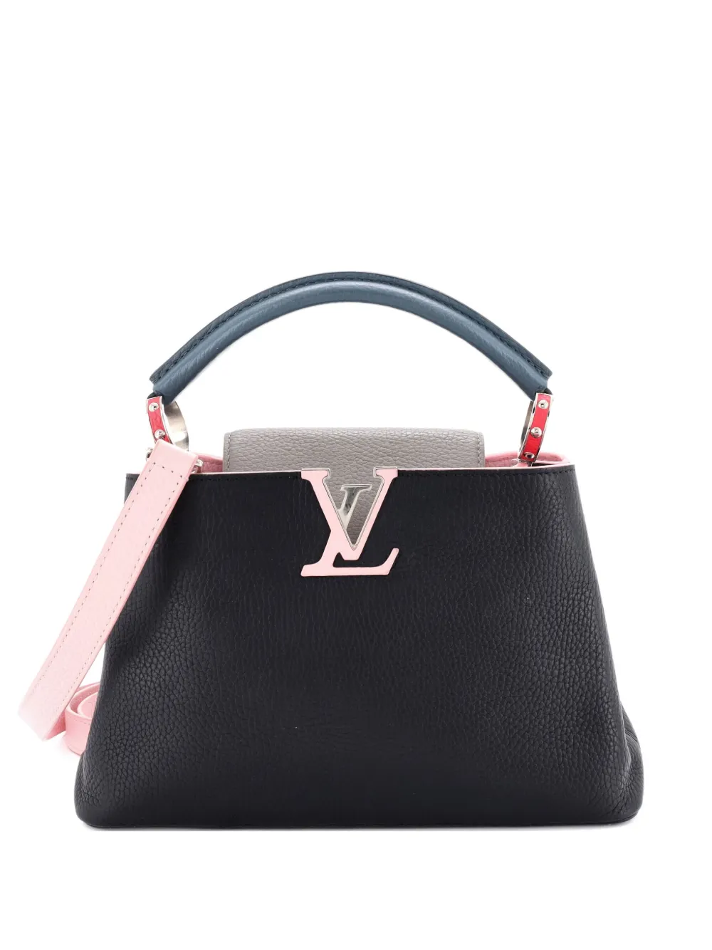 Pre-owned Louis Vuitton Capucines Bag Leather Bb Satchel
