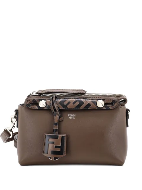 Fendi Pre-Owned By The Way Leather with Zucca Embossed Detail Mini satchel