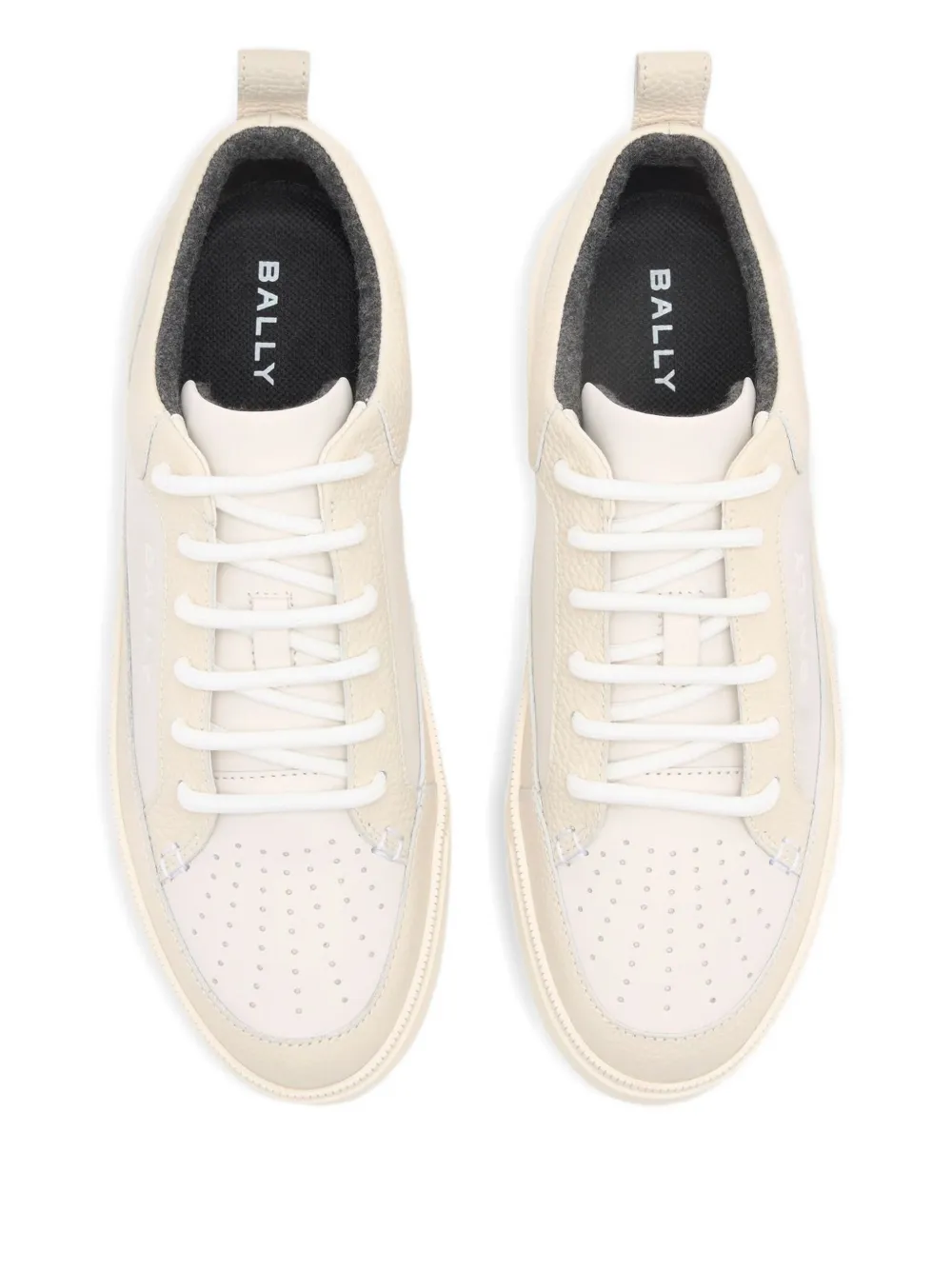 Bally Raise sneakers van bewerkt leer Beige