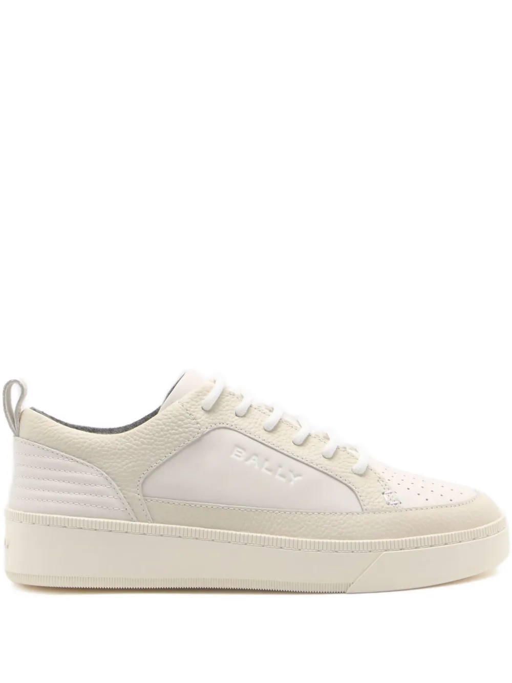 Bally Raise sneakers van bewerkt leer Beige
