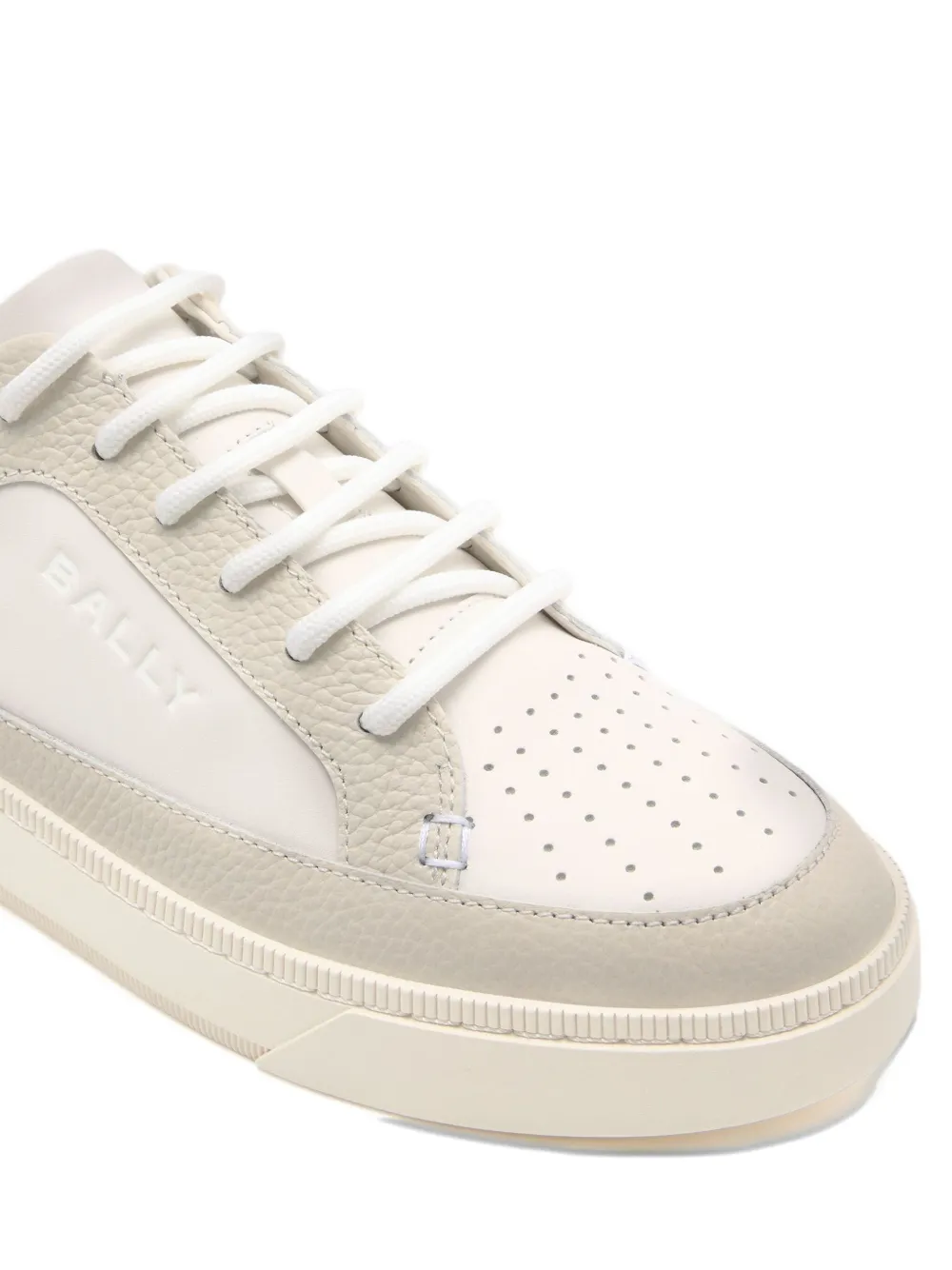 Bally Raise sneakers van bewerkt leer Beige