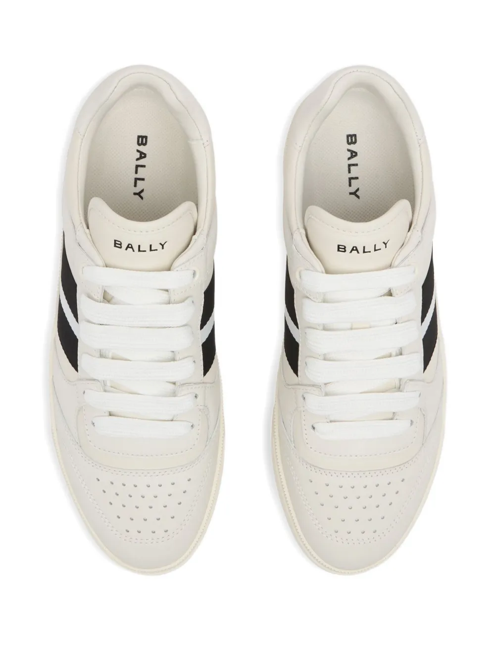Bally Gewatteerde leren sneakers Beige